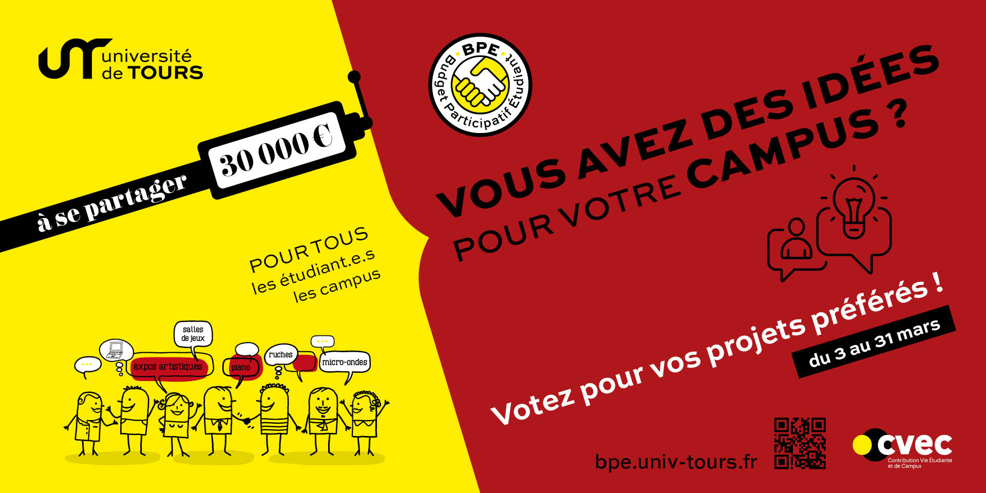 Image d'illustration pour : Budget Participatif Etudiant 2024-2025 Image d'illustration pour : Budget Participatif Etudiant 2024-2025