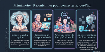 Image d'illustration pour : Accompagner le projet "Mémé'moires" en résidence autonome (Ligue de l'enseignement d'Indre et Loire)